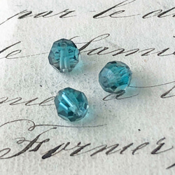 Glass Beads 約7mm [BE-196]＊6個＊Vintage＊ 3枚目の画像