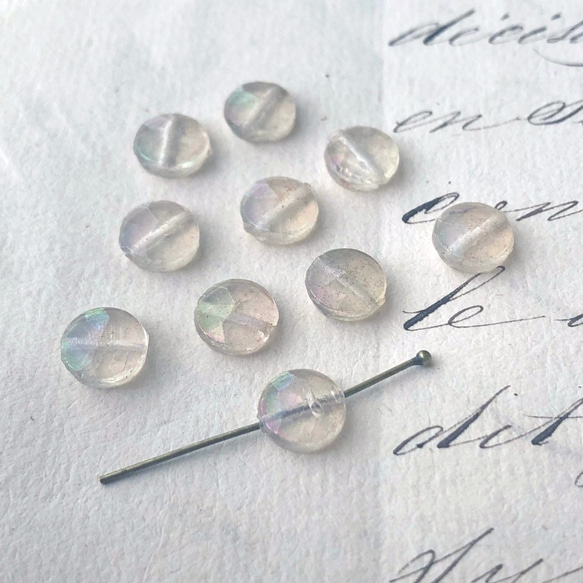 Nailhead Beads 約8mm [SO-127]＊10個＊Vintage＊ 2枚目の画像