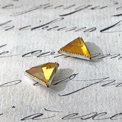 Rose Montee Triangle 約9mm×10mm [SO-133]＊2個＊Vintage＊ 2枚目の画像