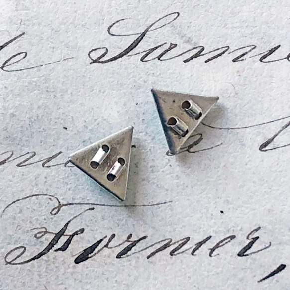 Rose Montee Triangle 約9mm×10mm [SO-134]＊2個＊Vintage＊ 5枚目の画像