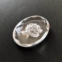 Glass Pendant Oval 約40mm×30mm [PDT-510]＊1個＊Vintage＊ 6枚目の画像