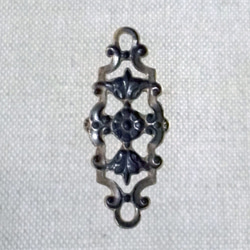 Floral filigree Connector 29x12mm [FIN-032]＊2-Ring＊2個＊ 4枚目の画像