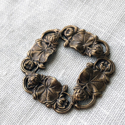 Floral Framework Stampings 約25mm×26mm [FIN-049]＊2個＊ 3枚目の画像