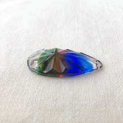 10%OFF＊Glass Pendant Pear 約41×21mm [PDT-209-10]＊1個＊Vintage＊ 7枚目の画像