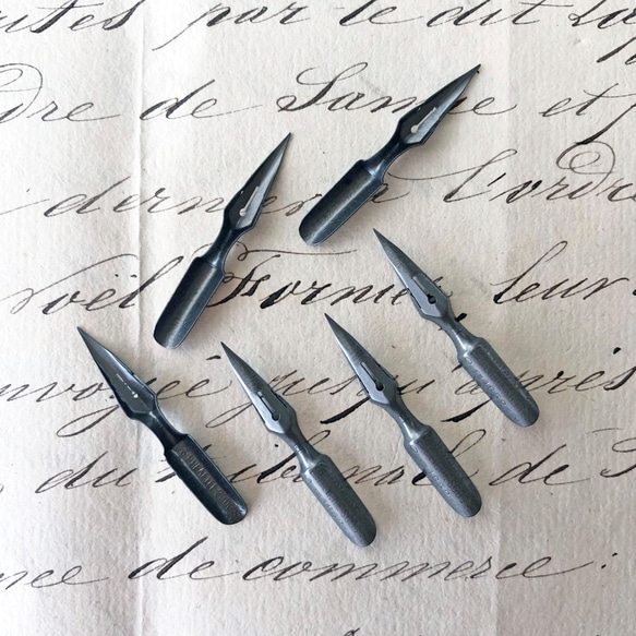 French Nibs 約35mm×4mm [NIB011]＊6個＊Vintage＊ ペン・筆記用具 Lyrique 通販｜Creema