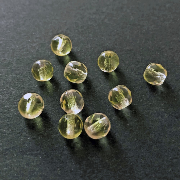 Glass Beads Round 約6mm [BE-011]＊10個＊Vintage＊ 3枚目の画像