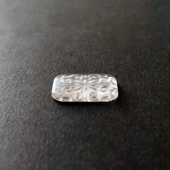 Reverse Carved Glass stones 約18mm×14mm [GLS-052]＊1個＊Vintage＊ 7枚目の画像