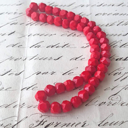 Vintage glass Beads 約7mm [BE-020]＊1-Strand/50個＊ 4枚目の画像