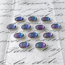 Sew-on Glass Oval 約10mm×7mm [SPH-20]＊1個＊Vintage＊ 5枚目の画像