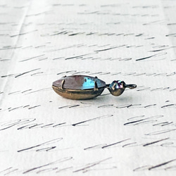 約8.2%OFF＊Glass Pendant 約23mm×7mm [SPH-74]＊1個＊Vintage＊ 6枚目の画像