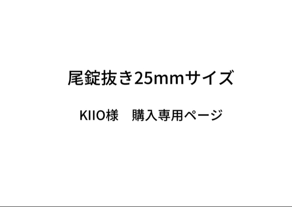 尾錠抜き25mm××3mmサイズ 1枚目の画像