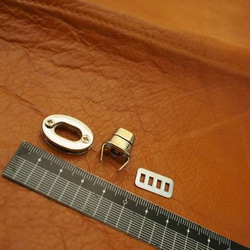 MJK25S☆ひねり金具(ひねり止め)錠金具　約25×17㎜　高級シルバー色　1組 3枚目の画像