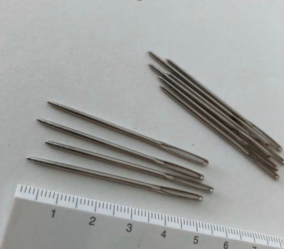 NDL1 レザークラフト専用針プロ職人道具手縫い針約5p/4本セット 1枚目の画像
