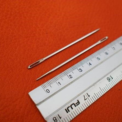 NDL2 レザークラフト専用針プロ職人手縫い用針全長7㎝/4本セット 2枚目の画像