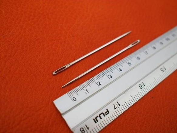 NDL2 レザークラフト専用針プロ職人手縫い用針全長7㎝/4本セット 2枚目の画像