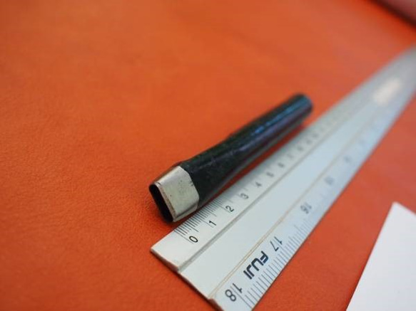 PB12.4 美錠抜き楕円形ポンチ幅約12×4mmレザークラフトプロ道具 2枚目の画像