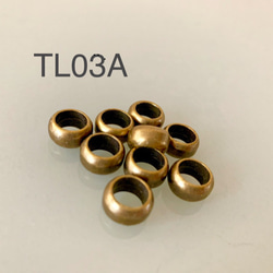 TL03A☆丸リング  ペンダントチョーカー用 アンティークゴールド 直径11mm 内径7mm10個 1枚目の画像