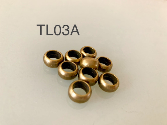 TL03A☆丸リング  ペンダントチョーカー用 アンティークゴールド 直径11mm 内径7mm10個 1枚目の画像