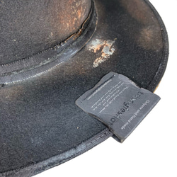【三角帽】復古加工菱形帽（黑色） 第7張的照片