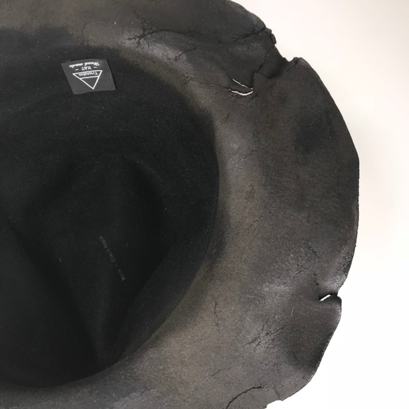 【Triangles Hat 】炭のような中折れハット 10枚目の画像