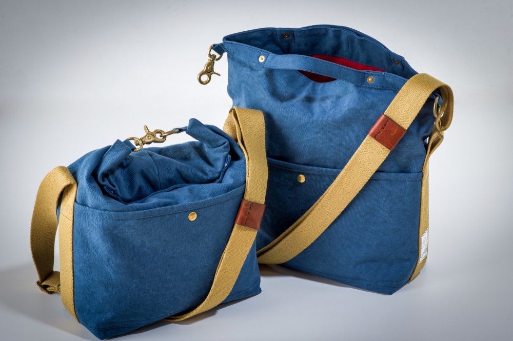 SUI ROLL SHOULDER BAG（washブルー）[受注生産]