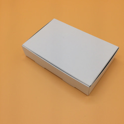 【45枚 送料込1350円]】白い箱 定形外・クリックポスト対応 ギフトボックスにも コートボール紙使用 2枚目の画像
