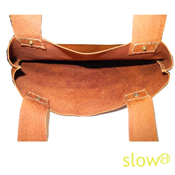 &quot;slowH&quot; &quot;Lezione&quot; leather tote bag/BROWN &lt 第3張的照片