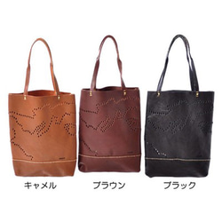 「slowH」『KomorebiBag H』トートバッグ/BROWN〈本革、ナチュラル、手提げ〉 6枚目の画像