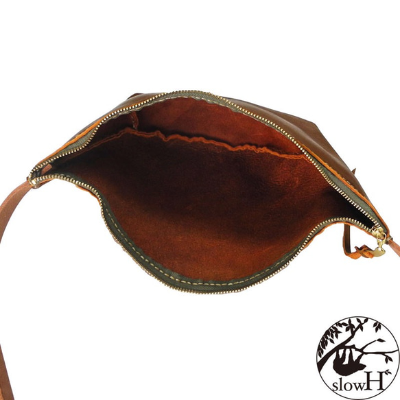 「slowH」『Spoon』ミニショルダーバッグ/CAMEL〈ウエストバッグ、本革、ナチュラル、男女兼用〉 皮、革、レザー I1224261050(9295円)