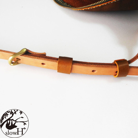「slowH」『Spoon』ミニショルダーバッグ/CAMEL〈ウエストバッグ、本革、ナチュラル、男女兼用〉 皮、革、レザー I1224261050(9295円)