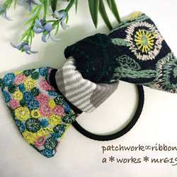 ☆専用❣️ミナペルホネン ハンドメイド ミニポーチ choucho・ribbon chouchoとsmile flowerの小さなミニポーチ☆ミナペルホネン ポーチ a