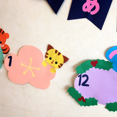 オーダー受付中 誕生日 飾り 壁面 送料込み♡】【受注制作】壁面＊壁面飾り＊誕生表＊お誕生日＊お