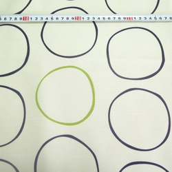 丸 円形 幅154×100 生地 布 ホワイト サークル 3枚目の画像