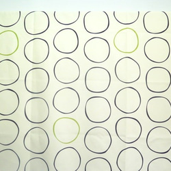 丸 円形 幅154×100 生地 布 ホワイト サークル 4枚目の画像