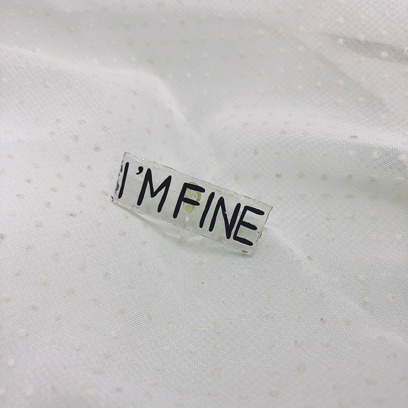 "I’m fine"マスクチャーム 2枚目の画像