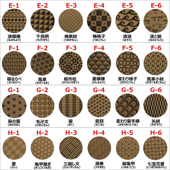 コルクコースター 和柄 コースター φ9cm 4mm厚 30枚 4枚目の画像
