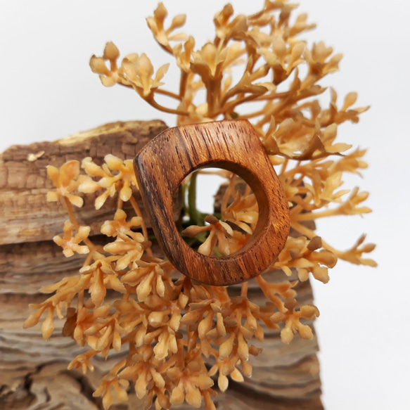 ウッド　木製リング　天然素材　 3枚目の画像