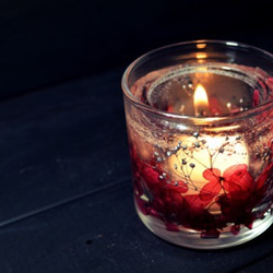 Flowers candle folder *wine キャンドル・キャンドルホルダー CANDLE