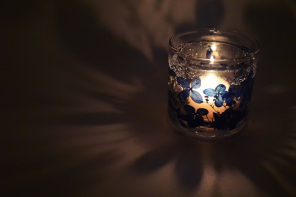 Flowers candle folder *blue 2枚目の画像