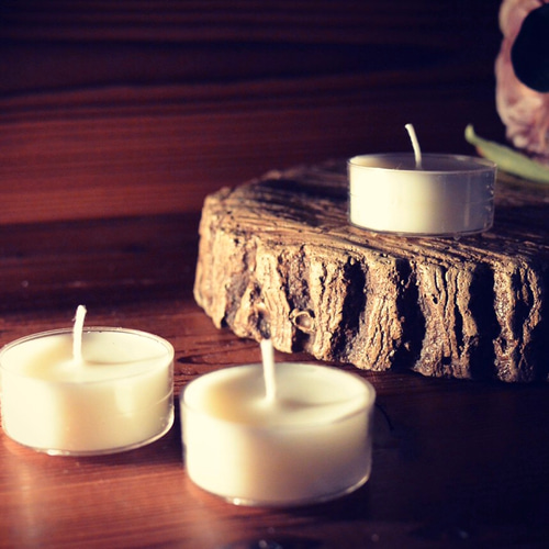 Flowers candle folder *blue キャンドル・キャンドルホルダー CANDLE