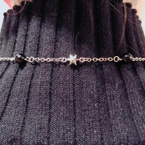 ブラックオニキスの長いロザリオ オニキスロザリオペンダント - ハワイアンジュエリー Lono（ロノ