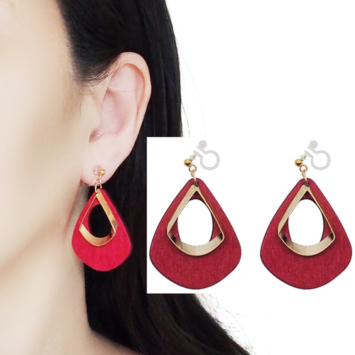 ゴールド フープピアス 赤い巾着袋付き ゴールド フープピアス 赤い巾着袋付き Amazon | [Hothrty