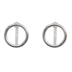 [純銀SV925耳環]流行純銀無痛無孔耳環耳環式箍樹脂耳環 第5張的照片