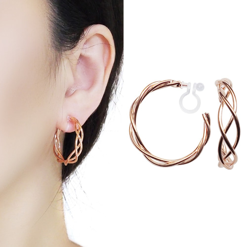 メッシュフープ イヤリング - www.infinityinvestments.co.in