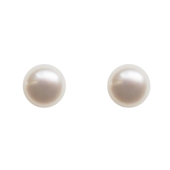 淡水珍珠耳環施華洛世奇耳環特惠2套裝流行可愛無痛珍珠無孔耳環樹脂 第6張的照片