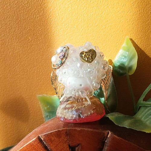 天使と薔薇クリスマスカラーオルゴナイト