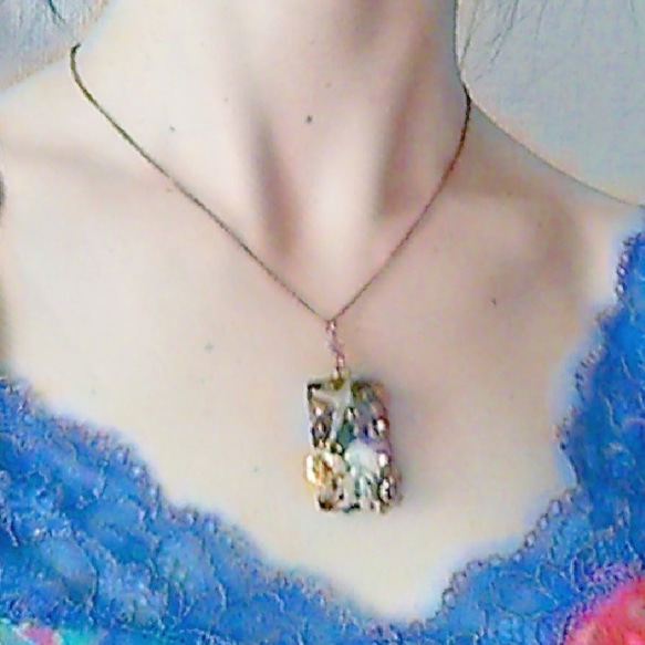 南十字星のオルゴナイトネックレス 2枚目の画像