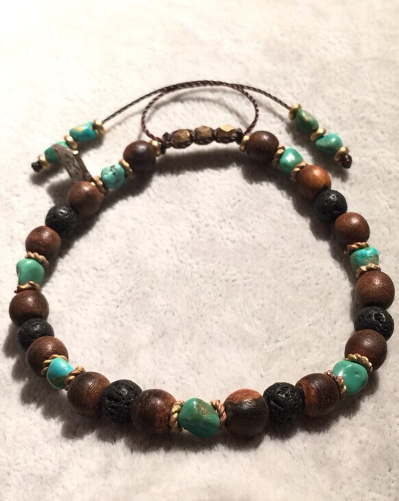 【BG】Turquoise & Buffalo horn Bracelet〈BG15B0043〉 1枚目の画像