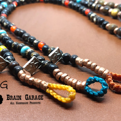 【BG】Buffalo bone & Turquoise anklet〈BG18A0018TQ-2〉アンクレット 7枚目の画像