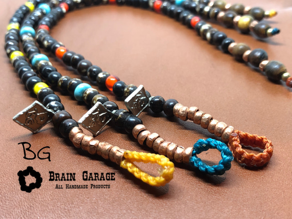 【BG】Buffalo bone & Turquoise anklet〈BG18A0018TQ-2〉アンクレット 7枚目の画像